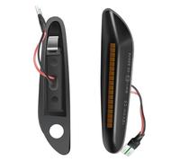 Indicador Lateral Para BMW Para E90 E91 E92 E93 E60 E87 E82 E46 Luz LED Dinámica Señal Giro Lateral Intermitente Secuencial 2 Unidades(Smoked B)