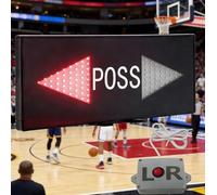 Indicador LED de posesión de baloncesto, flecha de control electrónico de balón, alto brillo, con control remoto, para Scrimmage, práctica, partidos