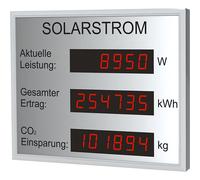 Indicador LED fotovoltaico H x A x P 400 x 500 x 39 mm