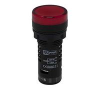 Indicador luminoso completo con circuito de prueba LED RS PRO Rojo 230 V CA, diámetro de corte 22 mm, IP65