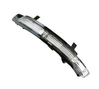 Indicador luz Giro para Skoda para Octavia 1Z5 2009-2012 3T0949101 3T0949102 Espejo Retrovisor Luz De Señal De Giro Lente Transparente Carcasa Plateada(Left)