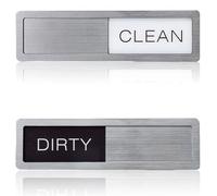 Indicador Magnético Limpio/Sucio para Lavavajillas, Placa Deslizante con Imán para Nevera, Señalización para Estado de Vajilla, Accesorio Práctico para Organización de Cocina