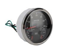 Indicador multifunción 3 en 1, presión de aceite, tacómetro de temperatura del agua 6000 rpm 0-150 psi 100-250 ℉ con un panel de 111 mm para camión, coche (esfera negra plateada bisel