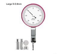 Indicador para dial Métrico para latón 0.002mm Exacto Indicador | para rango 0-0.8mm, graduación 0.002mm, precisión superior, para ideal para metrología fina(Large 0-0.8mm)