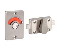 Indicador Perno de privacidad Cerradura de puerta Vacante Enganchado + Tornillos Baño Inodoro Pestillo cromado Partición de baño Indicador de acero inoxidable