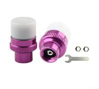 Indicador Presión Neumáticos E-Bike AV Válvula LED | roja <45PSI, verde >45PSI, seguridad real-time, para fácil instalación, av valve compatible(Purple)