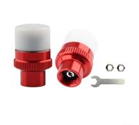 Indicador Presión Neumáticos E-Bike AV Válvula LED | roja <45PSI, verde >45PSI, seguridad real-time, para fácil instalación, av valve compatible(Red)