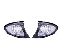 Indicadoras Giro Vehículo 1/2 Uds Cubierta Lámpara Señal Giro Carcasa Negra Coche Luces Izquierda Derecha Para Serie 3 Para E46 Para 318i Para 320i Para 325i 2002-2005(Left and Right)