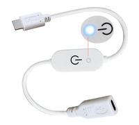 Indicadores azules de luz tipo C macho a hembra, cable de línea de control macho a hembra, interruptor de atenuación táctil tipo C, control de atenuación táctil