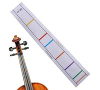 Indicadores de posición de los dedos para violonchelo, Pegatina de teclado para principiantes de entrenamiento práctico, Etiqueta de calcomanía de posición de las guías de los dedos del violonchelo