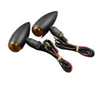Indicadores De Señales Giro Tipo Bala Motocicleta, Luces Intermitentes, Lámpara Negra/cromada para Harley Sportster XL Cruiser Chopper Cafe Racer