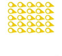 Indicadores de tuerca de rueda amarilla para camión, coche, caravana, remolque, 19 mm, ayuda visual, detección suelta, paquete de 25