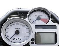 Indicadores de velocímetro y tacómetro blancos para BMW R1200GS 2004-2009