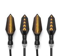 Indicadores Funcionamiento Luces Intermitentes Motocicleta para para Z900 para Z650 para Z800 para Ninja 250 300R 300 Iluminación(Amarillo,4 Piezas)