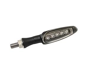 Indicadores LED KOSO KOSO, carcasa de metal mate negro, vidrio transparente, negro