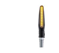 Indicadores luminosos 1/2 Piezas Luz Señal Giro LED Universal Motocicleta Con Relé Incorporado Luz Intermitente Agua Corriente Lámpara Señal Intermitente Flexible