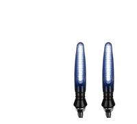 Indicadores luminosos 1/2 Piezas Luz Señal Giro LED Universal Motocicleta Con Relé Incorporado Luz Intermitente Agua Corriente Lámpara Señal Intermitente Flexible
