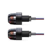 Indicadores luminosos 2 Luces LED Intermitentes Manillar Motocicleta 12 V Para Extremo De Manillar Barra Agarre Luz Intermitente Marcador Lateral Lámpara De Esquina
