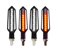 Indicadores luminosos 24 Luces LED Para Intermitentes De Motocicleta Luz Intermitente Motocicleta Relé Incorporado Indicador Señal Giro Luces Freno DRL Luz Intermitente