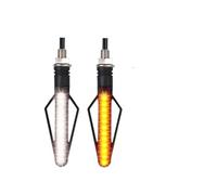 Indicadores luminosos Luz De Señal De Giro De Motocicleta Modificada De 24 LED De Doble Color Luz Blanca Luz Roja Luz De Freno De Agua Corriente