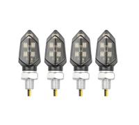 Indicadores Torneado Compatible Con S1000RR Para S1000XR Para S1000R Para HP4 Para F650GS Para F750GS Luz De Señal De Giro De Motocicleta 12 V Indicadores De Luz Delantera Y Trasera(4pcs)