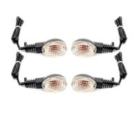 Indicadores Torneado Compatible Con W800 Para Cafe 2019 2020 2021 2022 2023 Para Ninja Para 250R 2008 2009 2010 2011 2012 Luz Indicadora De Señal Giro Y Motocicleta(Clear Bulb 2 pairs)