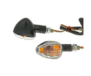 indicadores Vicma prender fuego negro m10 Doozy cortos para moto, scooters