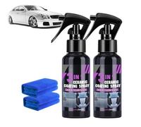 Indicatek High Protection Fast Nano Ceramic Coating Spray, 3 in 1 Ceramic Car Spray, 2025 New Multi-functional Coating Renewal Agent, Cars Nanoceramic Paint Agent (2pcs)