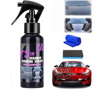 Indicatek High Protection Fast Nano Ceramic Coating Spray,Multi-Functional Coating Renewal Agent,Cars Nano Ceramic Paint Spray,Restore Shine (1)