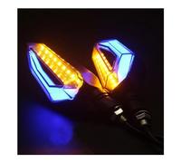 Indicatore Direzione 1 Par De Luces LED Giro Universales Para Motocicleta 12V Lámpara Indicadora Circulación Diurna(Color2)