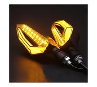 Indicatore Direzione 1 Par De Luces LED Giro Universales Para Motocicleta 12V Lámpara Indicadora Circulación Diurna(Yellow)