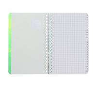 Oxford ÍNDICE ALFABÉTICO con Espiral 400080692 Tapa DE PLÁSTICO Lagoon Rayado CUADRICULA 5MM 90GR Colores Surtidos