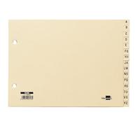 INDICE ALFABETICO LIDERPAPEL CARTULINA PARA ARCHIVADOR 15 POSICIONES A-Z CUARTO APAISADO