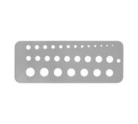 Índice de calibre de taladro de 29 tamaños para medición de diámetro de broca y alambre con material de acero inoxidable y marcas de fracción y decimal para mayor precisión