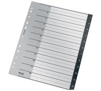 Indice Leitz Pp Recycle Numerico A4+ Pestañas 1-12 11 Taladros Negro