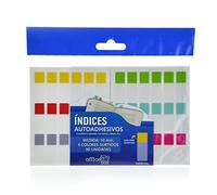 Índices Autoadhesivos de 40 mm de ancho - REF.33040 - Bolsa con 30 unidades en 6 colores diferentes (azul, verde, rosa, amarillo, rojo y gris) - Perfecto como marcapáginas - Office Box