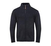Indicode Bergen Cárdigan Chaqueta De Punto Grueso para Hombre, tamaño:L, Color:Navy (400)