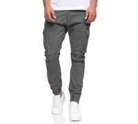 Indicode Hombres Alex Pantalón Cargo de algodón con 6 Bolsillos Iron M