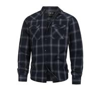 Indicode Hombres Altin Camisa de Franela Black S
