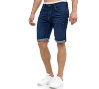 Indicode Hombres Caden Jeans Shorts | Pantalones Cortos Vaqueros con 5 Bolsillos Blue XXL