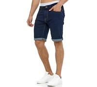 Indicode Hombres Caden Jeans Shorts | Pantalones Cortos Vaqueros con 5 Bolsillos Rinse Wash L