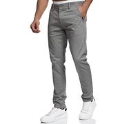 Indicode Hombres Cherry Chino Stretch Pants | Pantalón elástico Lt Grey 30/32