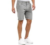Indicode Hombres Cuba Chino Shorts | Pantalón Chino Corto con 5 Bolsillos Light Grey XL