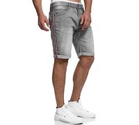 Indicode Hombres Fife Shorts Vaqueros con 5 Bolsillos Lt Grey M