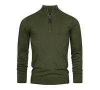 Indicode Hombres Gore Jersey confeccionado en 80% algodón con Cuello Alto Army M