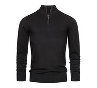 Indicode Hombres Gore Jersey confeccionado en 80% algodón con Cuello Alto Black L