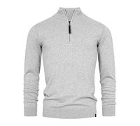Indicode Hombres Gore Jersey confeccionado en 80% algodón con Cuello Alto Lt Grey Mix M