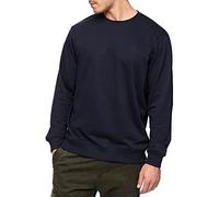 Indicode Hombres Holt Sudadera con puños de canalé Navy L