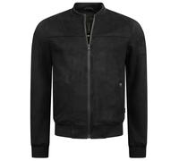 Indicode Hombres Ibon Chaqueta de piel sintética de terciopelo Black L