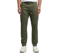 Indicode Hombres Ignazo Pantalón Chino de algodón elástico Army 33/32